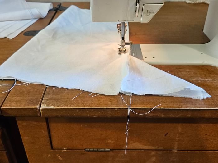 arm seams sewing together