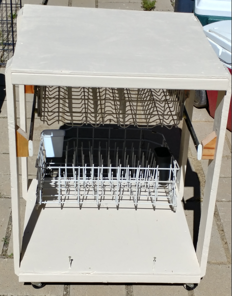 Back of mobile drying rack