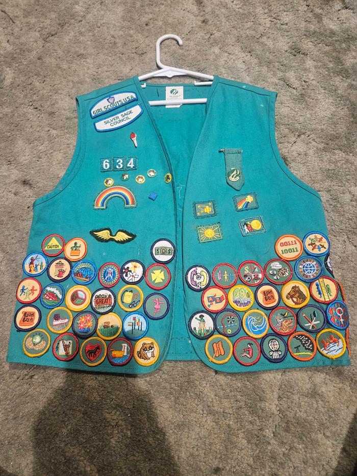 Fabric badges and pewter pins
