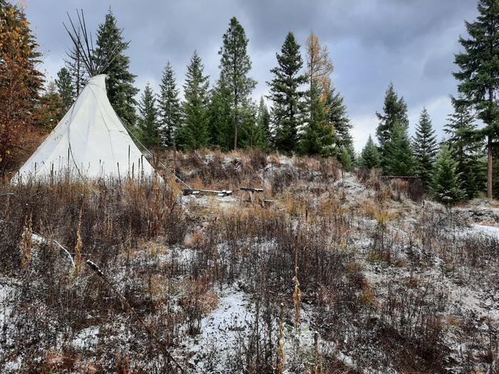 Teepee approaching Winter