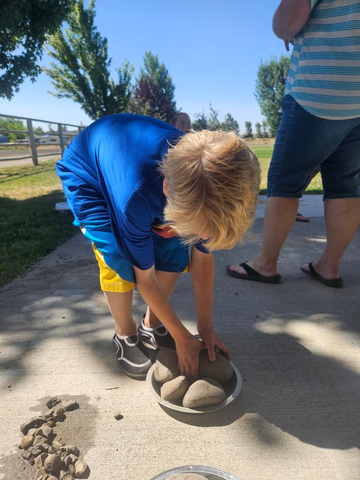 Adding stones