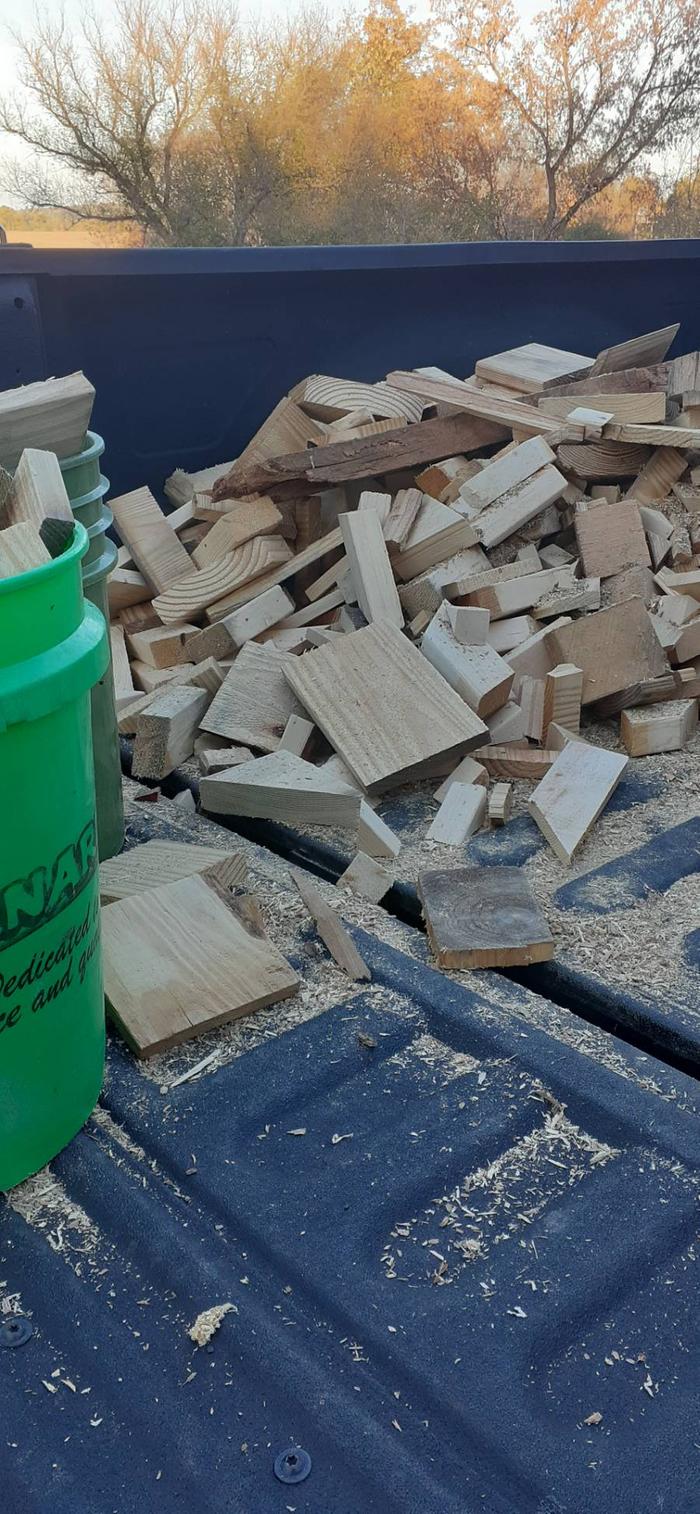 Partial truck load of material