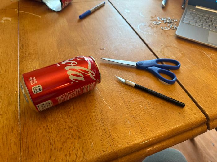 Exacto knife and scissors