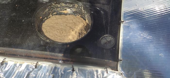 beer batter bread in solar oven