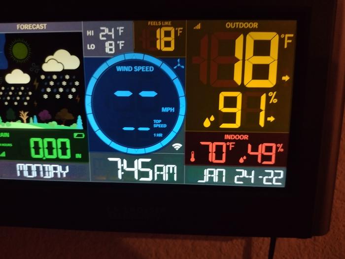 Morning temps