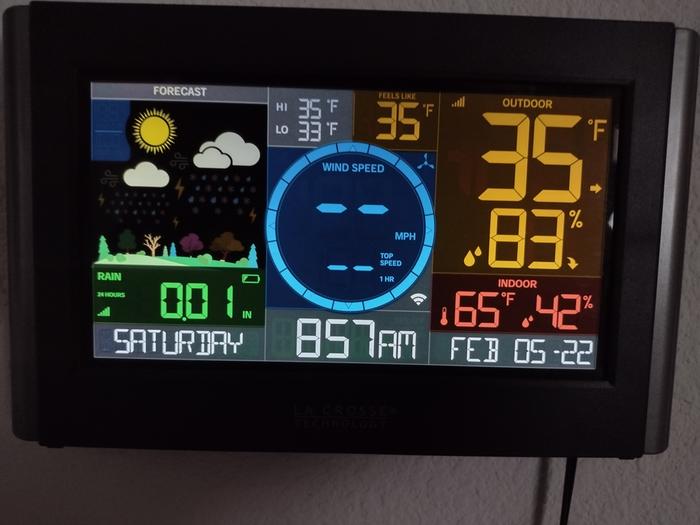 Morning temps