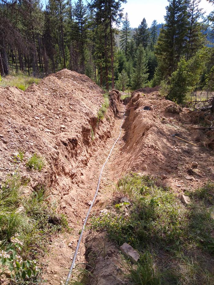 Hard to tell from the pic but that's the final bit of overflow ditch rectified. Outstanding work from G,C and S. Will work with those dudes any day. 