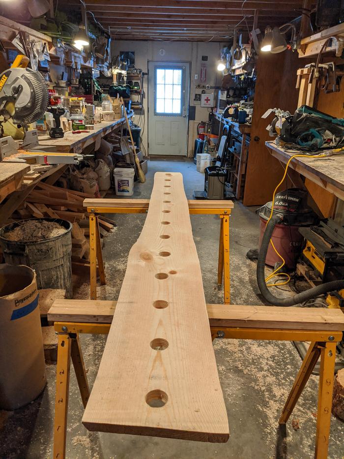 This slab is sopping wet and beading sap quick enough to watch grow. I think it'll turn out okay, just a little different to work with. 