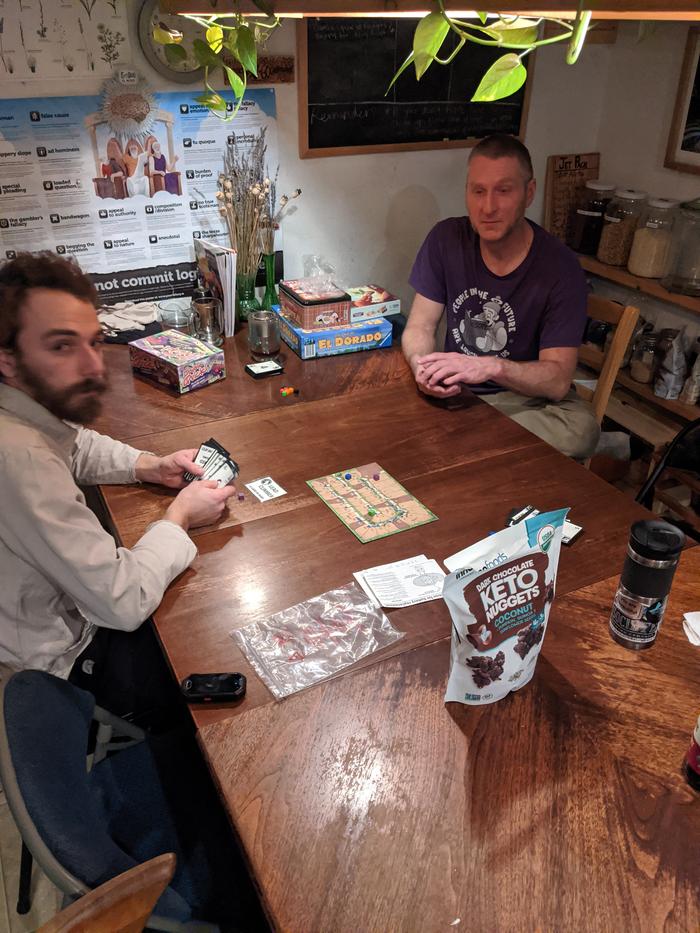 After the density of scheduled events in the past month, Stephen brings back game night. I played an intense game of Suchi Go and then I left.. 