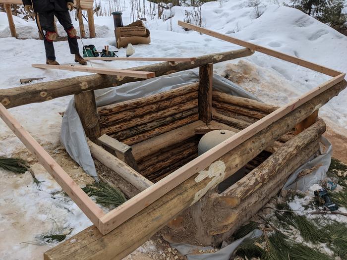 the dimensional roof gets framed up and I find out the local lumberyard has is a little lax with their dimensional details. Maybe that's a 'thing' I forgot. 