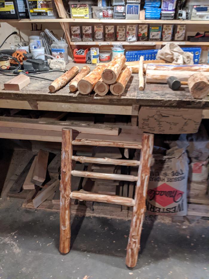 We had a little time between projects to work on our round wood chair and started to see it take form. We had to rewind to do a bit of retrofitting, however. 