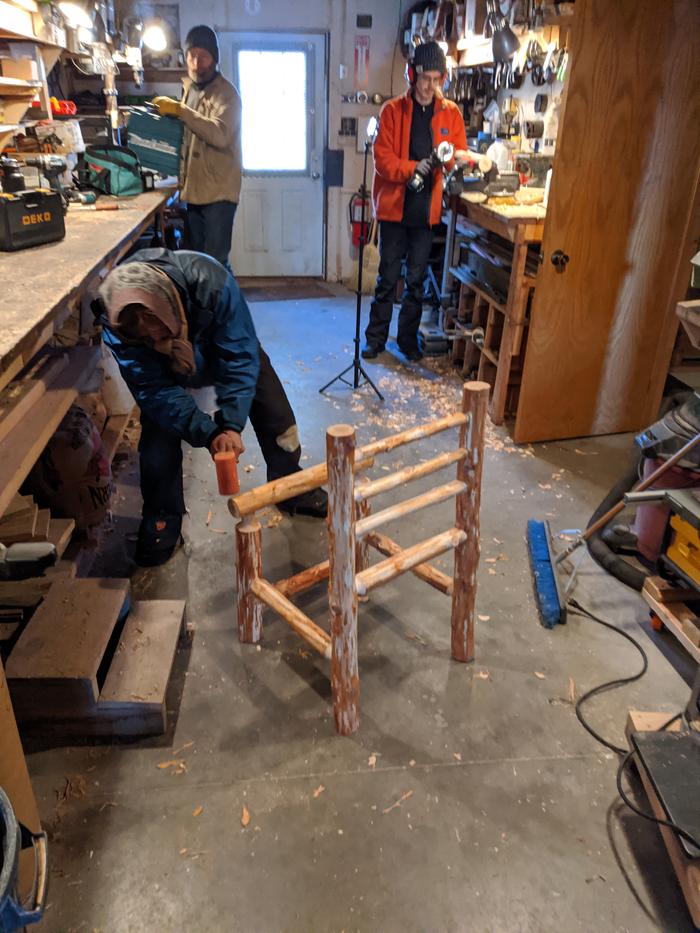 Hammers were not harmed in the making of this chair, they were instrumental. 