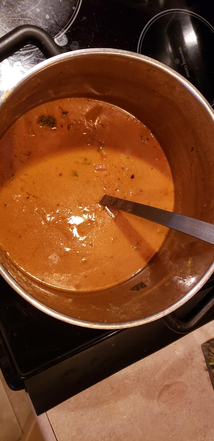 Pumpkin Curry when it was almost gone