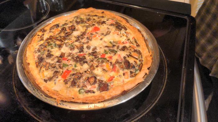 Finished quiche! Nom nom nom
