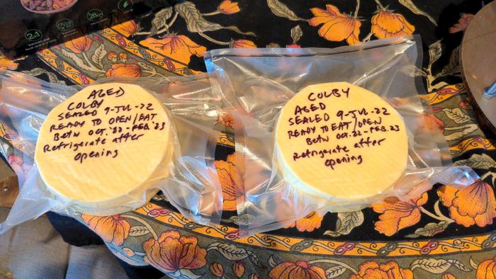 Here was the cheese when we put it up from PTJ!