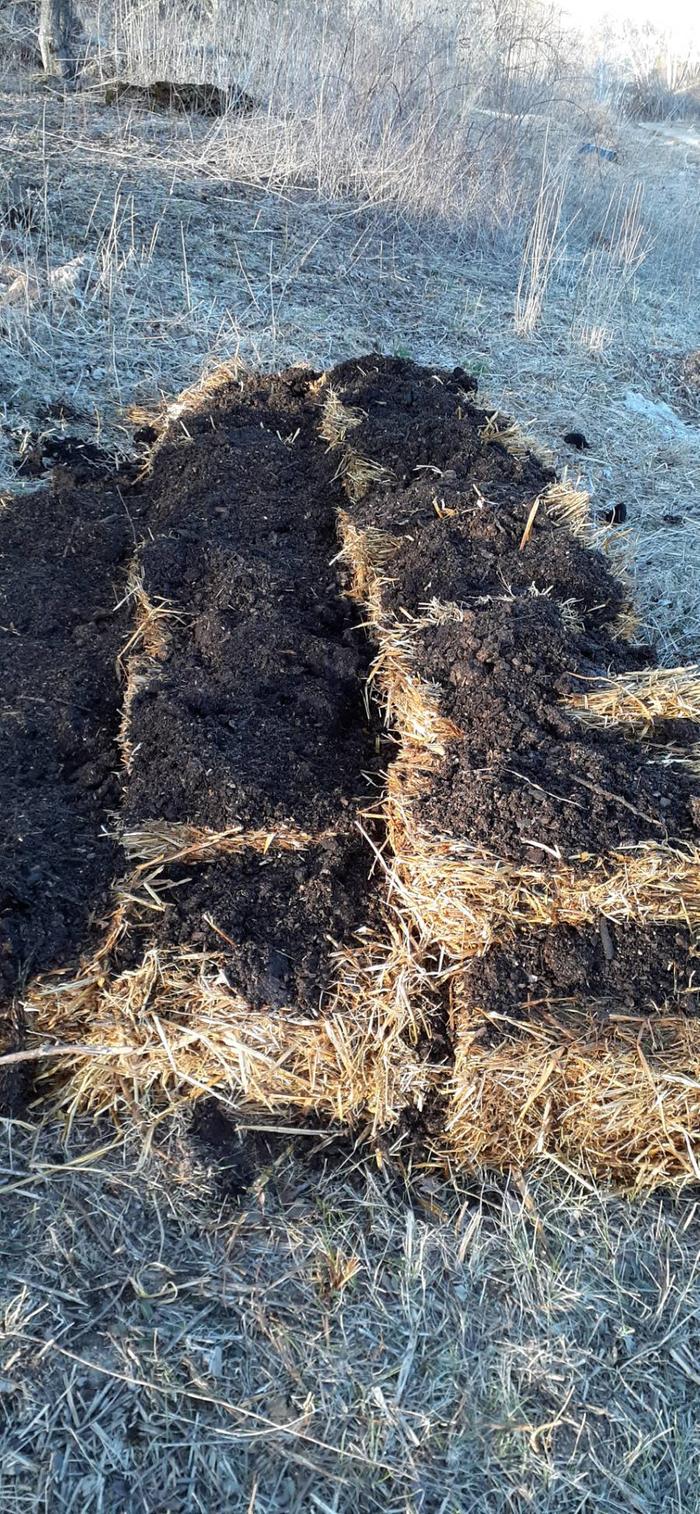 with compost