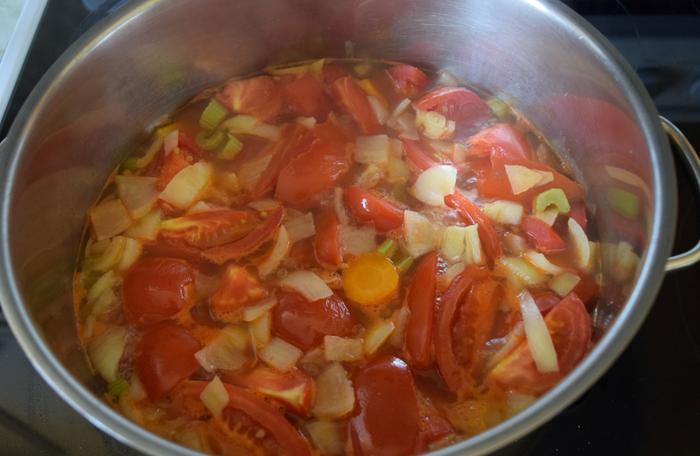 home made tomato sauce bubbly