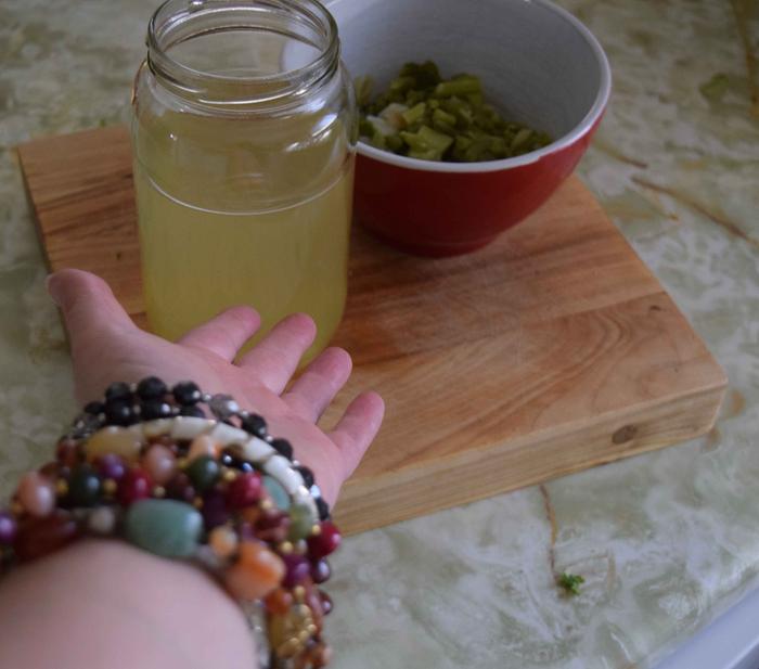 (We are encouraged to make exagerant gestures while making many bangles in preparation for watching Sunset Blvd.)