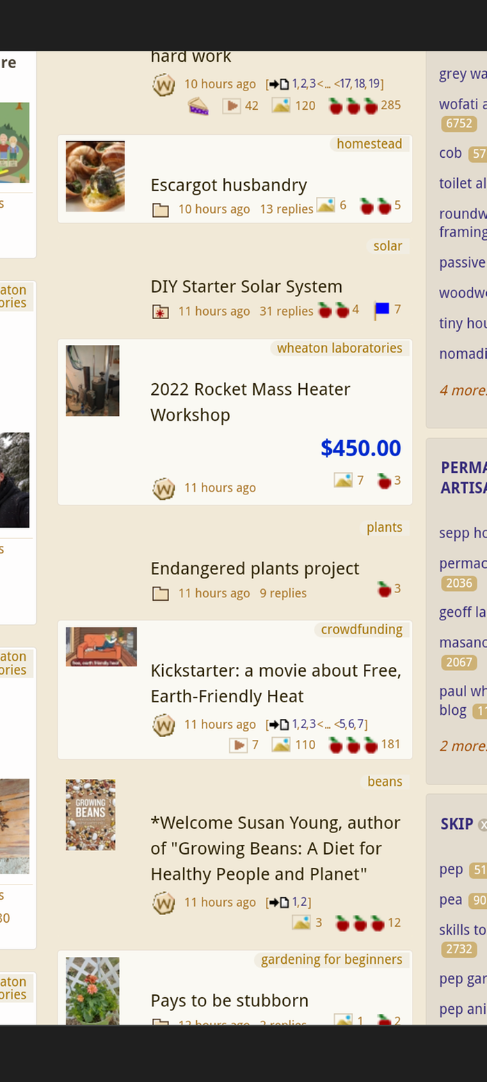 Kickstarter thread listed as older than it should 