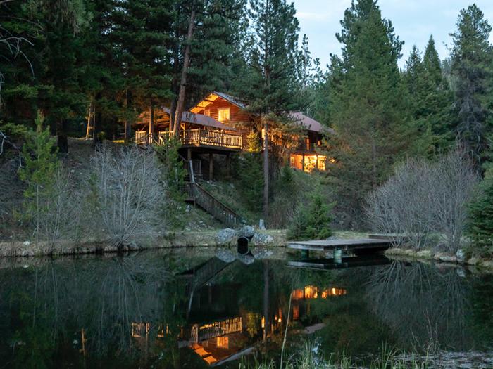 My pond and house in the background. 