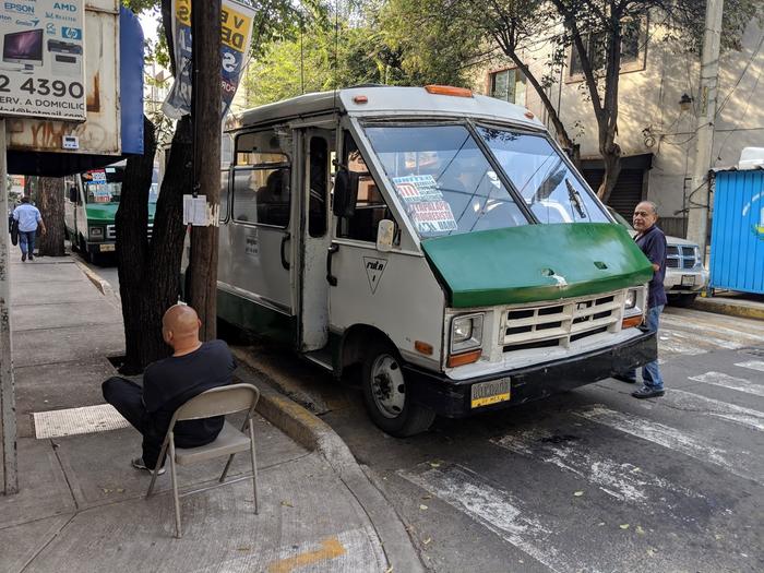 Old Mexico City Style City Bus