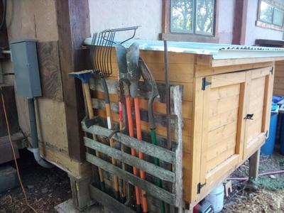 garden tool storage