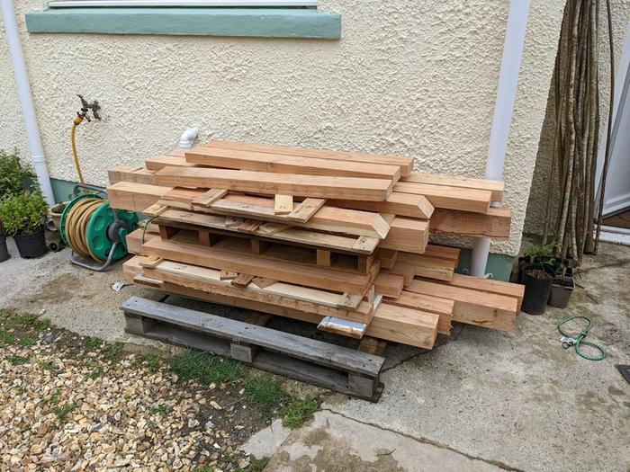 Wood from the saw mill