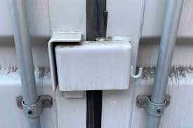 block lock which covers the padlock