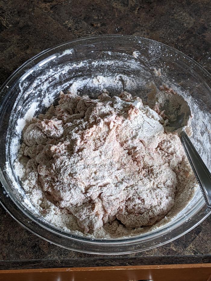 Mixing ingredients 