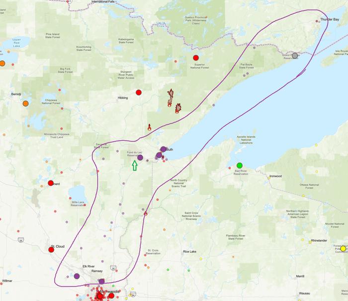 map of today's smoke