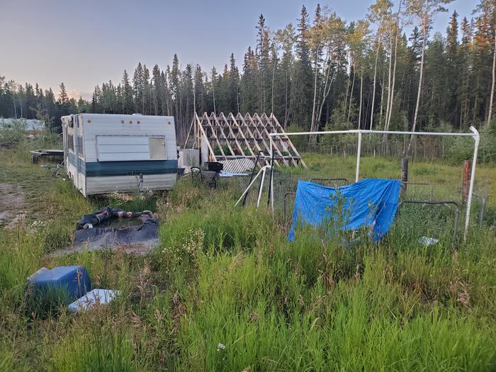 A-frame greenhouse build location