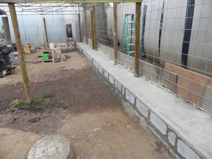 RMH build in greenhouse