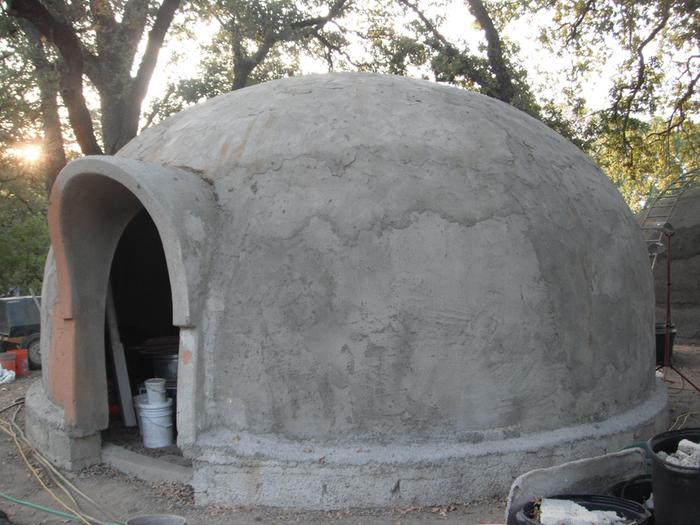 dome made of recycled EPS and paper