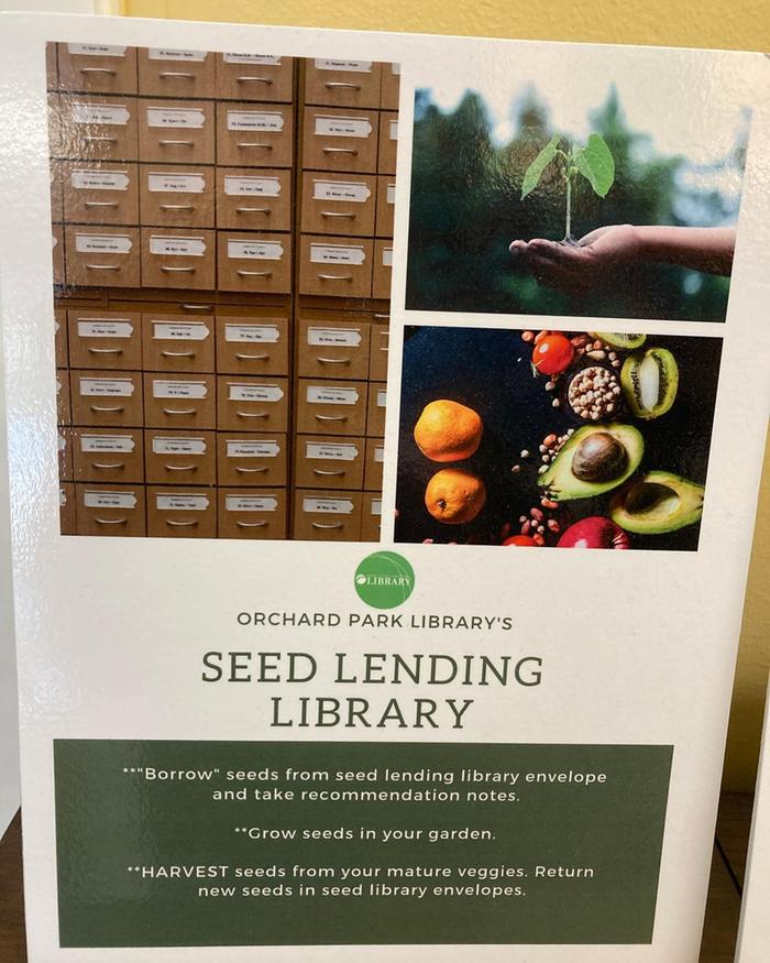 big poster for seed library