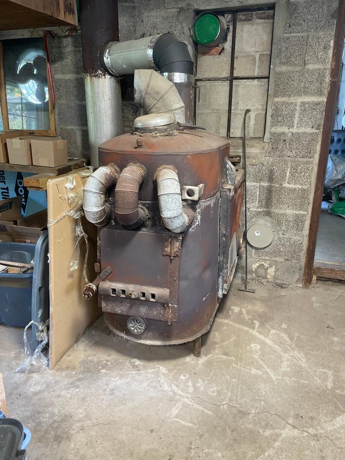 large wood burning furnace