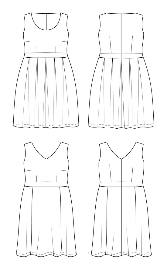 Upton sleeveless Dress cashmerette 