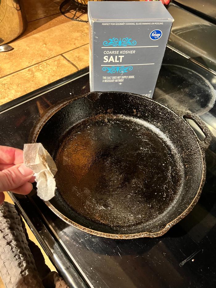 Give the pan a quick wipe.