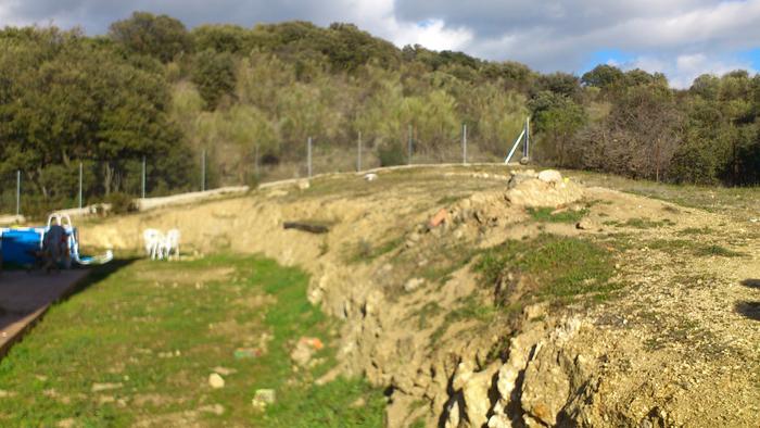a large chunk of the plot once you get past a shallow earth layer, it is all just rock