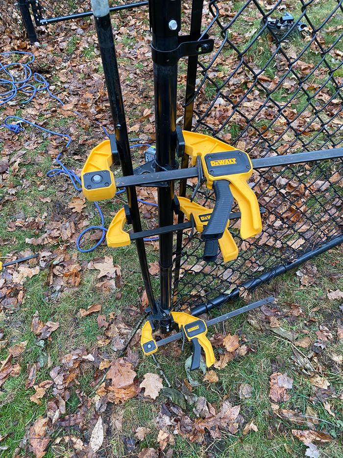 Clasp post was bent. I bent it back enough to remove, then brought into the garage to finish. 