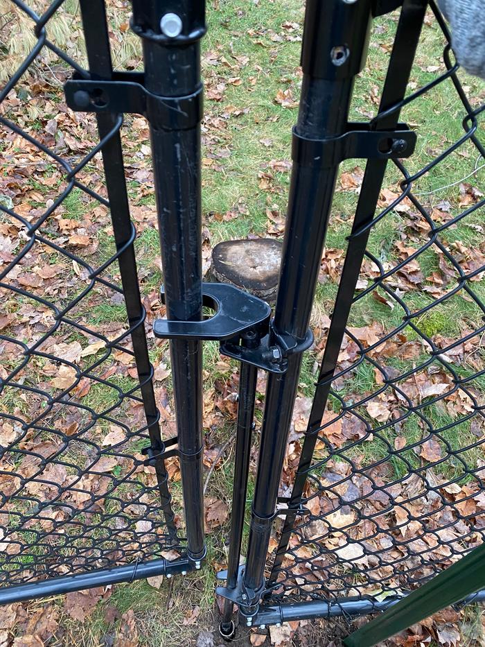 Pushing on the fence has a little give, might add another t-post on the outside to secure half. 