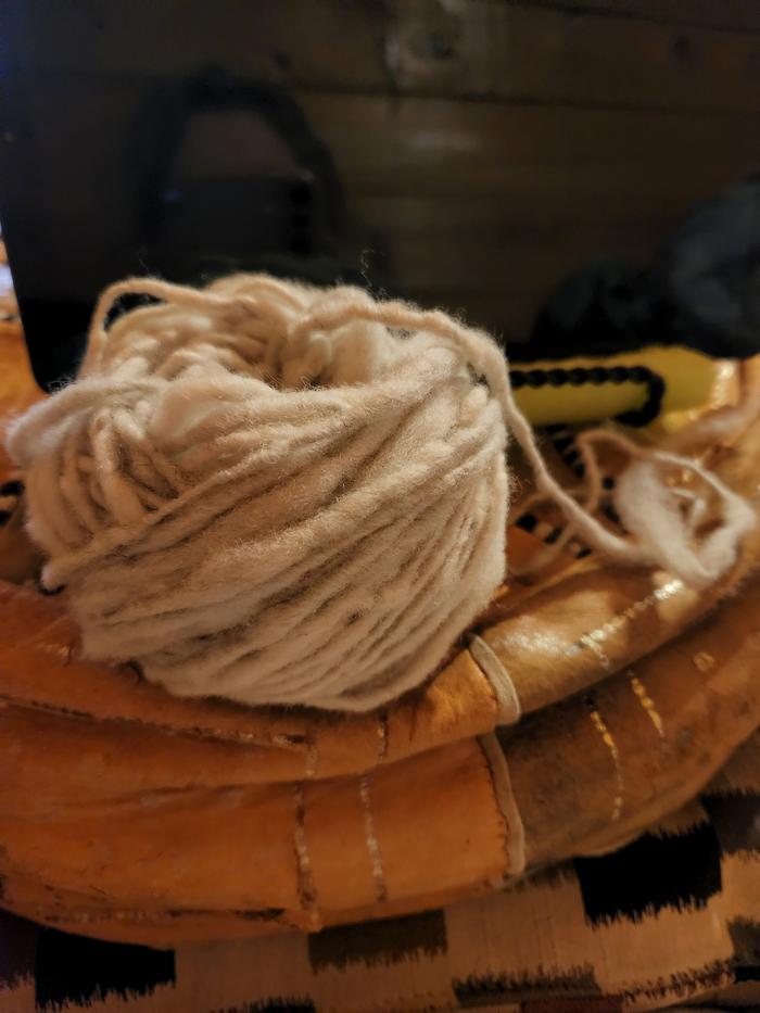 Same yarn, made into a ball