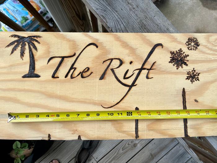 My Sign: “The Rift” meaning, the space between who you are and who you want to be.