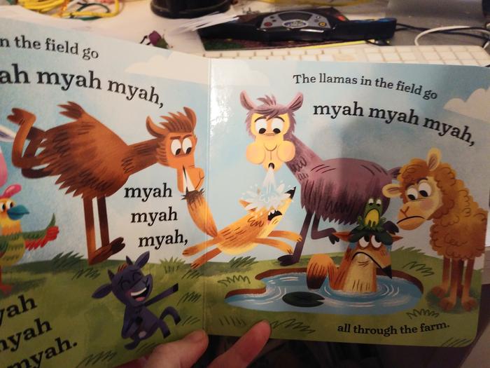 This is the final page. The previous page has coyotes hunting the chickens. 
