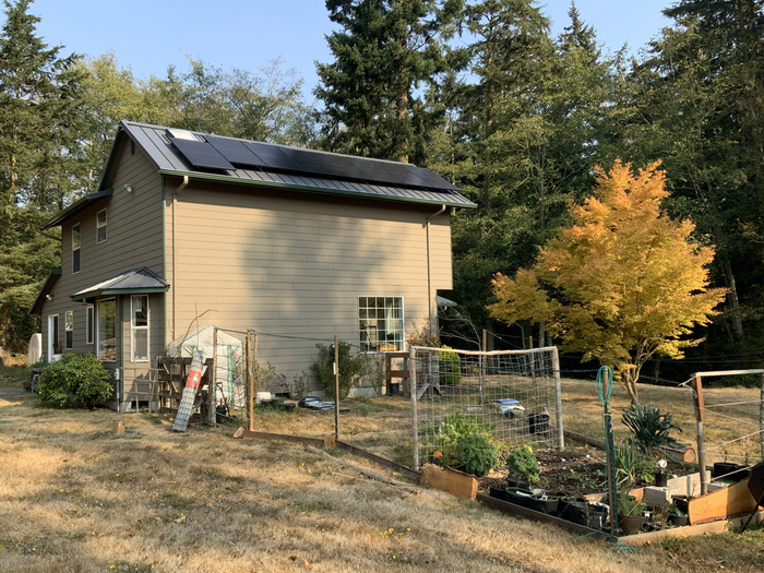 South-facing roof (just crying for a sun room...soon!)