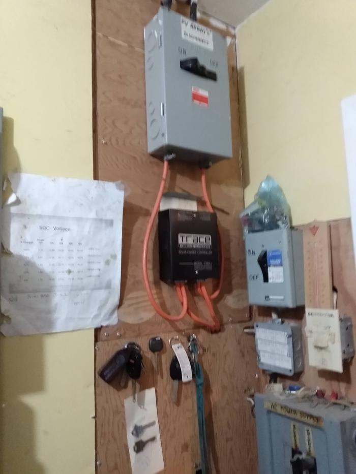 trace charge controller probably for the original on house 12 volt solar array