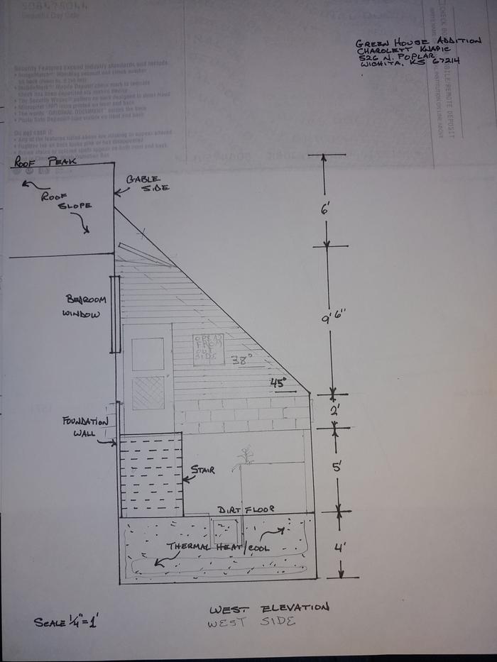 west entry drawing plan