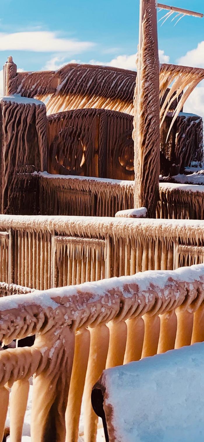 ice sculpture Cold Harbour Winds