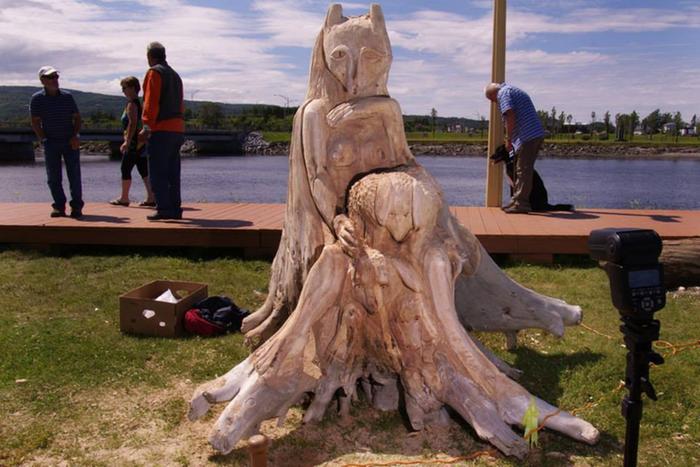 Driftwood sculpture