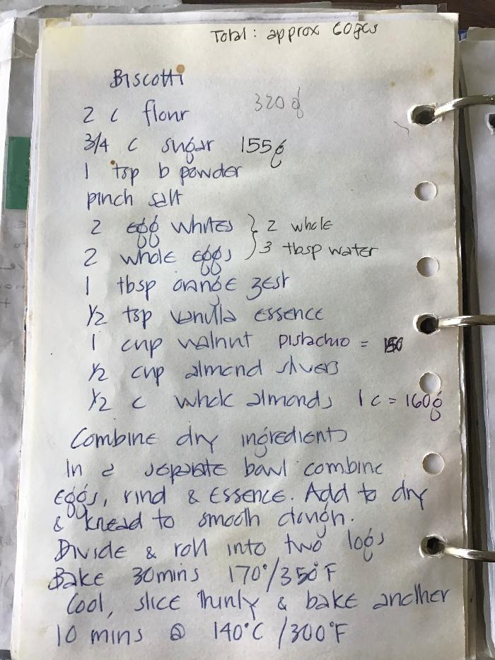 Biscotti recipe