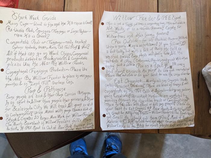 Handmade pee spot sheet 